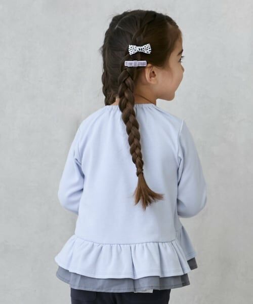 petit main / プティマイン Tシャツ | 【オーガニック】ペプラム長袖Tシャツ | 詳細2