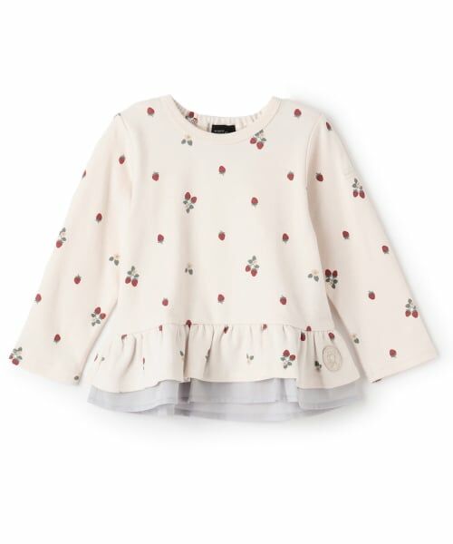 petit main / プティマイン Tシャツ | 【オーガニック】ペプラム長袖Tシャツ | 詳細8