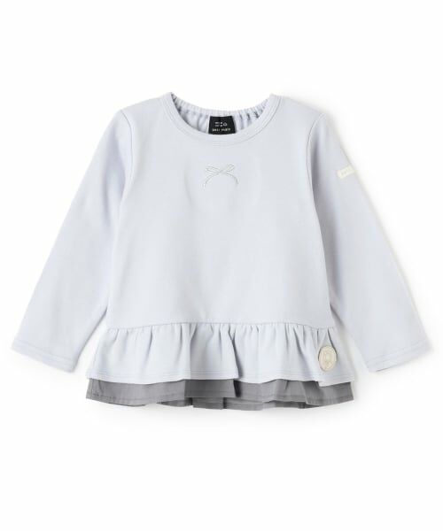 petit main / プティマイン Tシャツ | 【オーガニック】ペプラム長袖Tシャツ | 詳細9