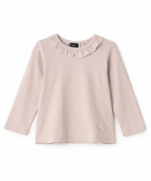 petit main / プティマイン Tシャツ | 【オーガニック】フリル衿長袖Tシャツ | 詳細7