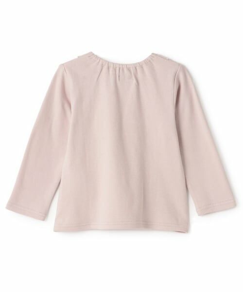 petit main / プティマイン Tシャツ | 【オーガニック】フリル衿長袖Tシャツ | 詳細8