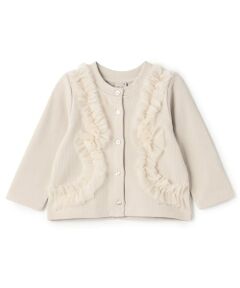 petit main / プティマイン カーディガン・ボレロ | 【リンク】チュールフリルカットカーディガン