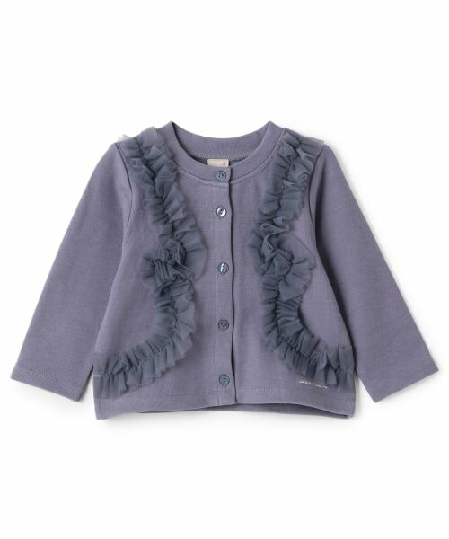 petit main / プティマイン カーディガン・ボレロ | 【リンク】チュールフリルカットカーディガン | 詳細10