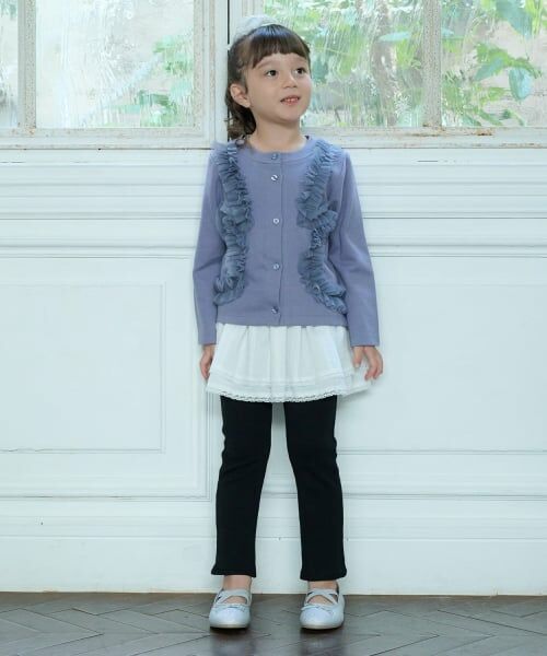 petit main / プティマイン カーディガン・ボレロ | 【リンク】チュールフリルカットカーディガン | 詳細6