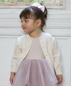 petit main / プティマイン カーディガン・ボレロ | 【リンク】パールボタンニットカーディガン