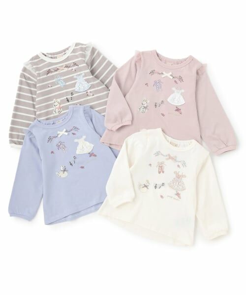 petit main / プティマイン Tシャツ | 【WEB限定カラー】バレエモチーフ長袖Tシャツ | 詳細15