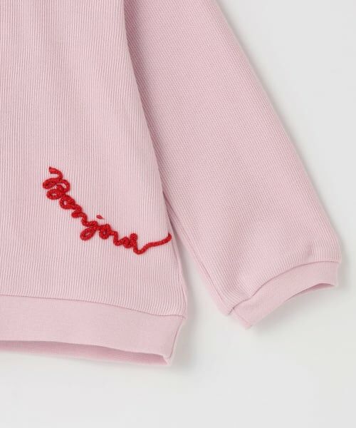 petit main / プティマイン Tシャツ | ロゴ刺しゅう長袖Tシャツ | 詳細8