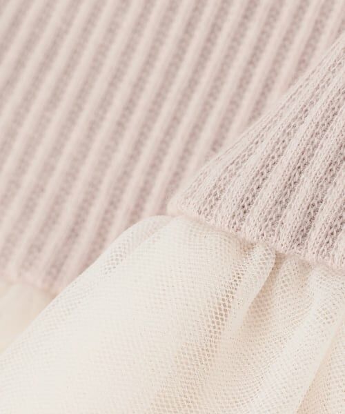 petit main / プティマイン Tシャツ | チュールペプラムロゴ長袖Tシャツ | 詳細10