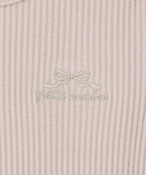 petit main / プティマイン Tシャツ | チュールペプラムロゴ長袖Tシャツ | 詳細6