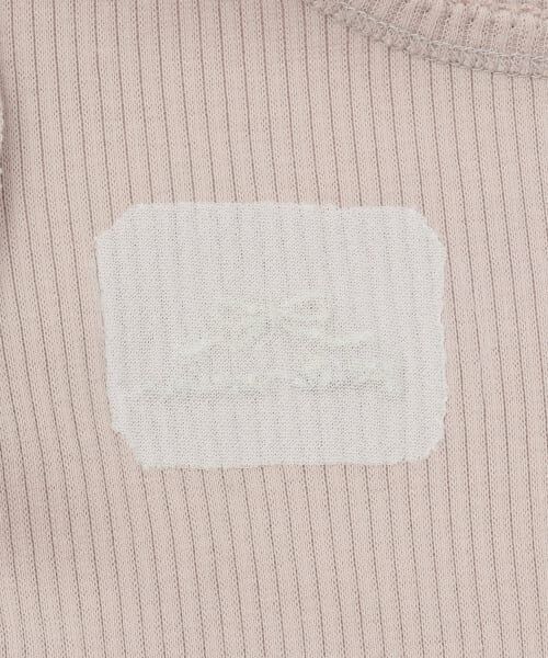 petit main / プティマイン Tシャツ | チュールペプラムロゴ長袖Tシャツ | 詳細7