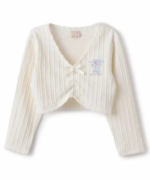 petit main / プティマイン カーディガン・ボレロ | 【バレエ】ジャガードトップス（アイボリー）