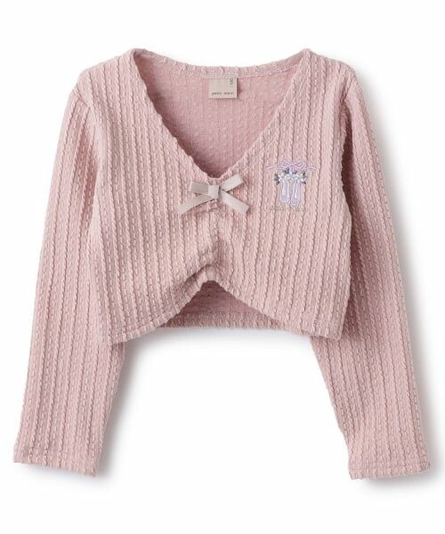 petit main / プティマイン カーディガン・ボレロ | 【バレエ】ジャガードトップス（ライト ピンク）