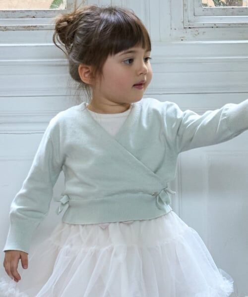 petit main / プティマイン カーディガン・ボレロ | 【バレエ】ニットカシュクール（ライト グリーン）