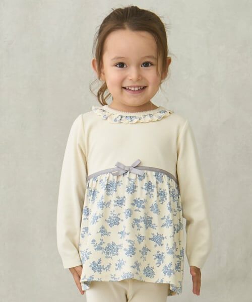 petit main / プティマイン Tシャツ | 【フワもちっと】カットチュニック（クリーム）