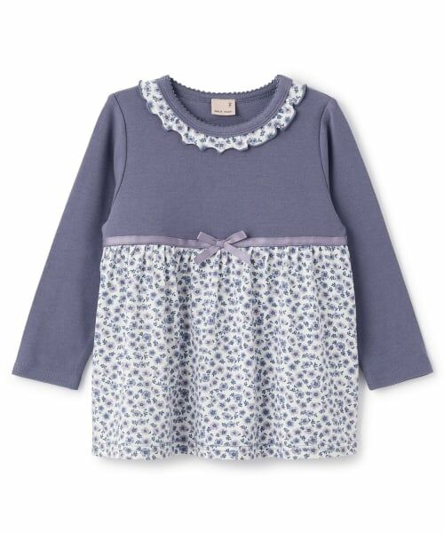 petit main / プティマイン Tシャツ | 【フワもちっと】カットチュニック（グレープ）