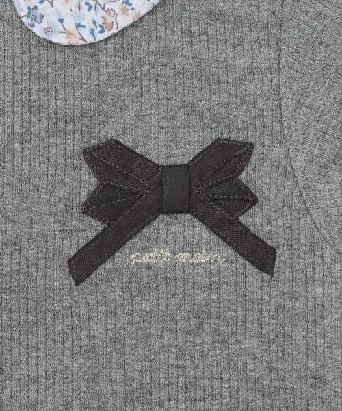 petit main / プティマイン Tシャツ | 【リンク】衿つきリボン長袖Tシャツ | 詳細7