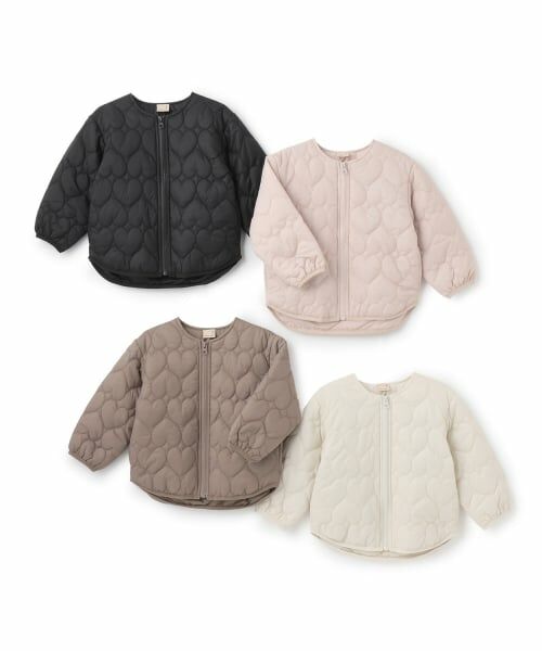 petit main / プティマイン ブルゾン | 【リンク】ハートキルティングジャケット(キッズサイズ) | 詳細16