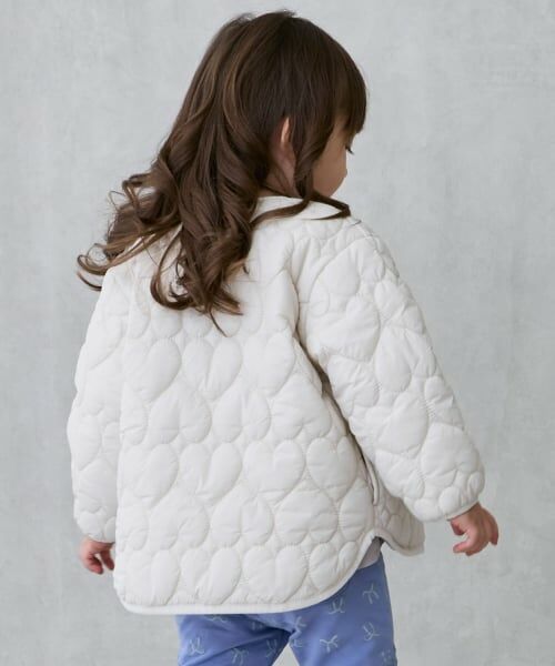 petit main / プティマイン ブルゾン | 【リンク】ハートキルティングジャケット(キッズサイズ) | 詳細3