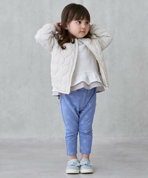petit main / プティマイン ブルゾン | 【リンク】ハートキルティングジャケット(キッズサイズ) | 詳細5