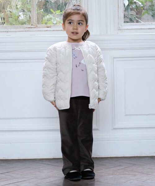 petit main / プティマイン ブルゾン | 【リンク】ハートキルティングジャケット(キッズサイズ) | 詳細6