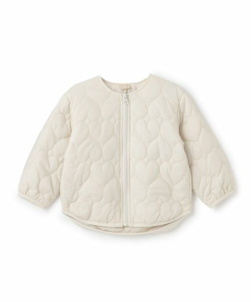 petit main / プティマイン ブルゾン | 【リンク】ハートキルティングジャケット(キッズサイズ) | 詳細7