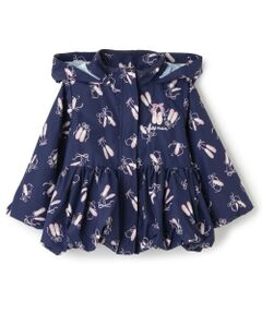 petit main / プティマイン ブルゾン | 【撥水加工/洗える】ペプラムウィンブレ