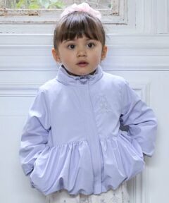 petit main / プティマイン ブルゾン | 【撥水加工/洗える】ペプラムウィンブレ