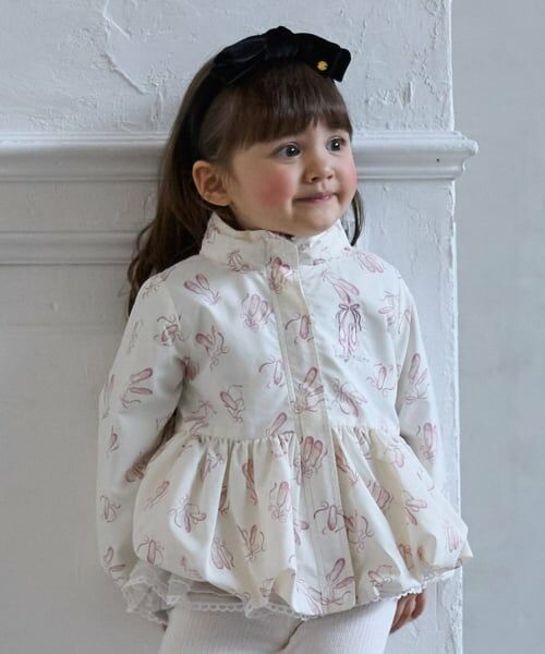 petit main / プティマイン ブルゾン | 【撥水加工/洗える】ペプラムウィンブレ | 詳細3