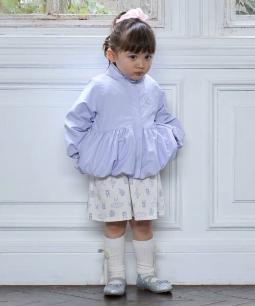 petit main / プティマイン ブルゾン | 【撥水加工/洗える】ペプラムウィンブレ | 詳細9