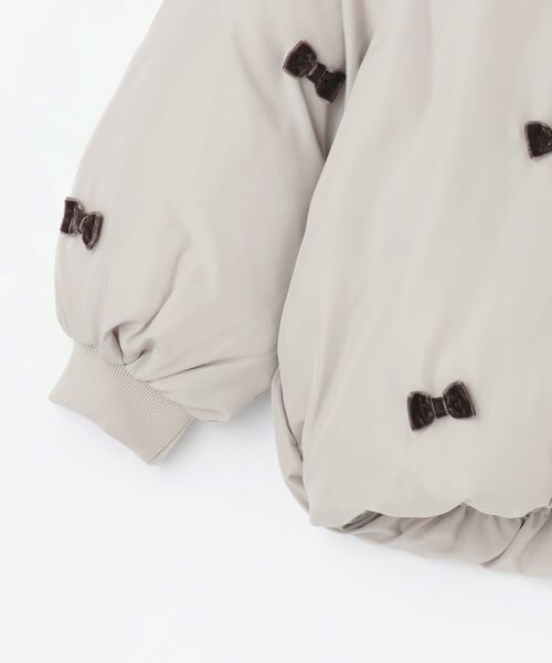 petit main / プティマイン ブルゾン | 【リンク/洗える】ちびリボン中綿ジャケット | 詳細11