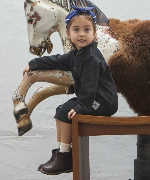 petit main / プティマイン ミニ丈・ひざ丈ワンピース | 【Lee】デニムワンピース | 詳細2