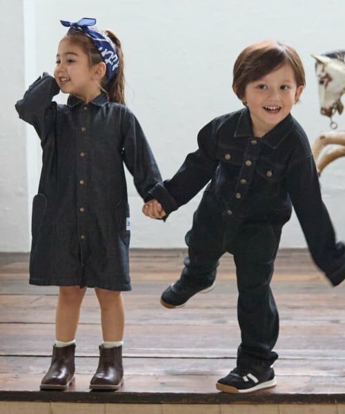 petit main / プティマイン ミニ丈・ひざ丈ワンピース | 【Lee】デニムワンピース | 詳細15