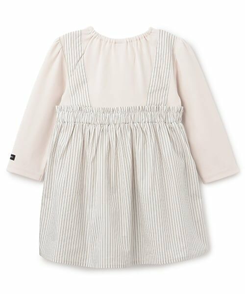 petit main / プティマイン ミニ丈・ひざ丈ワンピース | 【パンどろぼう】ドッキングワンピース | 詳細3