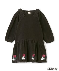 petit main / プティマイン ミニ丈・ひざ丈ワンピース | 【Disney】コーデュロイワンピース