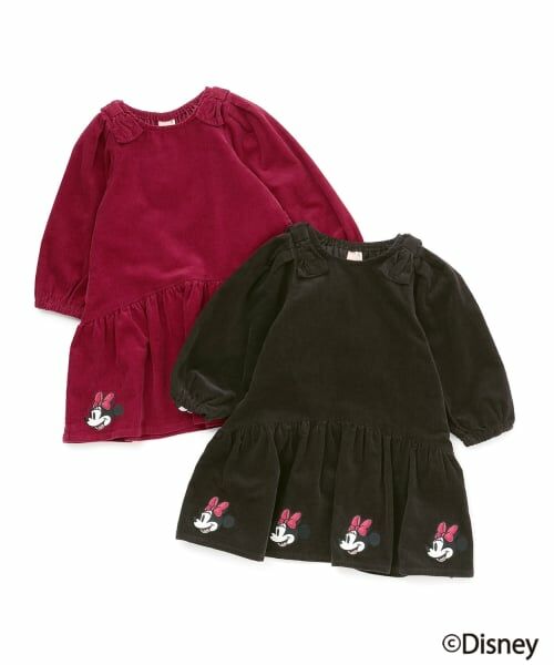 petit main / プティマイン ミニ丈・ひざ丈ワンピース | 【Disney】コーデュロイワンピース | 詳細12