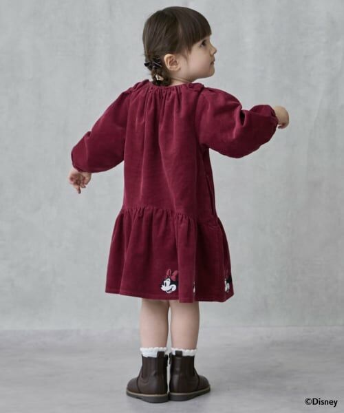 petit main / プティマイン ミニ丈・ひざ丈ワンピース | 【Disney】コーデュロイワンピース | 詳細2