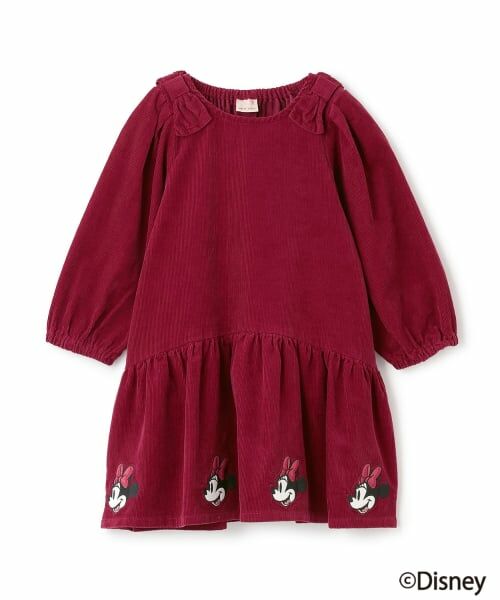 petit main / プティマイン ミニ丈・ひざ丈ワンピース | 【Disney】コーデュロイワンピース | 詳細4