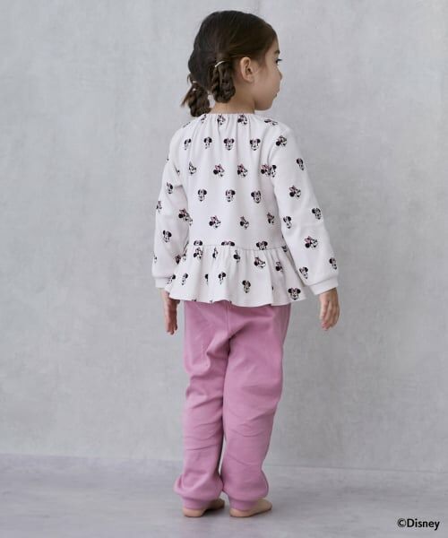petit main / プティマイン ルームウェア | 【Disney】ペプラム長袖パジャマ | 詳細1