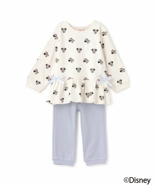 petit main / プティマイン ルームウェア | 【Disney】ペプラム長袖パジャマ（アイボリー）