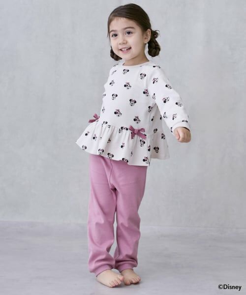 petit main / プティマイン ルームウェア | 【Disney】ペプラム長袖パジャマ（ライト ピンク）