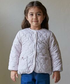 petit main / プティマイン ブルゾン | 【リンク】箔プリントリバーシブルジャケット