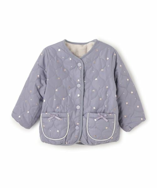 petit main / プティマイン ブルゾン | 【リンク】箔プリントリバーシブルジャケット | 詳細11