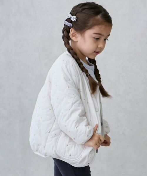 petit main / プティマイン ブルゾン | 【リンク】箔プリントリバーシブルジャケット | 詳細2