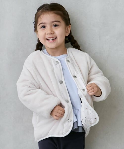 petit main / プティマイン ブルゾン | 【リンク】箔プリントリバーシブルジャケット | 詳細4