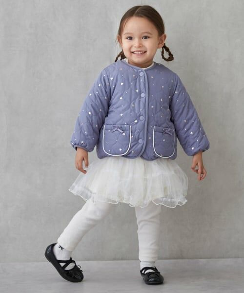 petit main / プティマイン ブルゾン | 【リンク】箔プリントリバーシブルジャケット | 詳細8