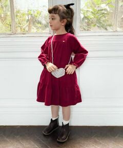 コーデュロイティアードワンピース