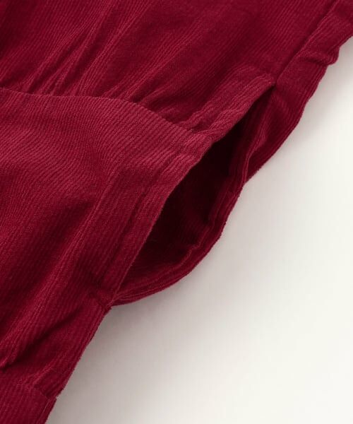 petit main / プティマイン ミニ丈・ひざ丈ワンピース | コーデュロイティアードワンピース | 詳細10