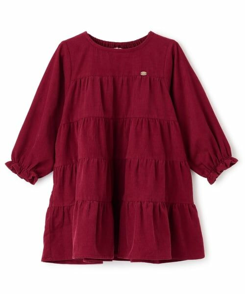 petit main / プティマイン ミニ丈・ひざ丈ワンピース | コーデュロイティアードワンピース | 詳細6