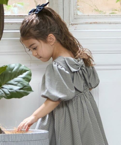 petit main / プティマイン ミニ丈・ひざ丈ワンピース | 【リンク】袖パフワンピース | 詳細2