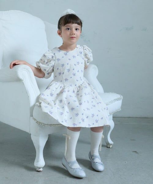 petit main / プティマイン ミニ丈・ひざ丈ワンピース | 【リンク】袖パフワンピース | 詳細5